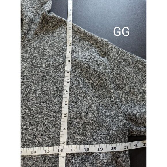 Victoria's Secret Pink Drawstring Hem Hooded Pullover Sweatshirt Cropped Gray L - Picture 6 of 7